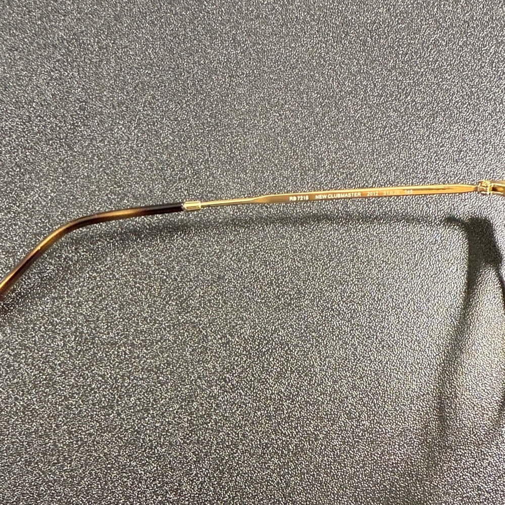 Ray-Ban Tortoise and Gold Men's Glasses rb 7216 new clubmaster - Picture 3 of 4